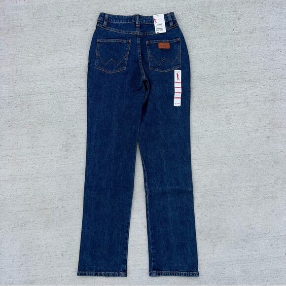 Y2K Wrangler 18MWZSW Jeans 3/4x32 Natural Rise Slim Fit Stretch Straight Leg NWT - Picture 3 of 9